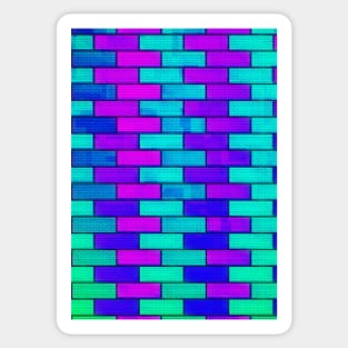 Neon Brick Wall Sticker